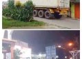 Warga Resah! Truk Kontainer PT Sapporo Kuasai Jalan Desa Singabangsa Tanpa Pengawasan