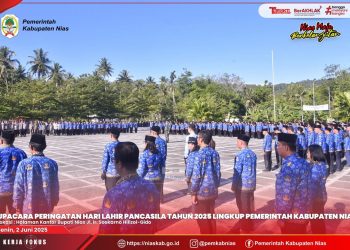 PEMERINTAH KABUPATEN NIAS GELAR UPACARA PERINGATAN HARI LAHIR PANCASILA TAHUN 2025