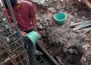 Tunggu Bom Waktu, Ceker Ayam Pakai Adukan Kering, Pembangunan Ruang Kelas SMPN 4 Curug Berpotensi Roboh