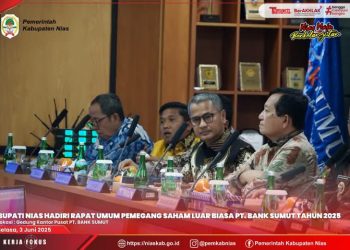 BUPATI NIAS HADIRI RAPAT UMUM PEMEGANG SAHAM (RUPS) LUAR BIASA PT. BANK SUMUT