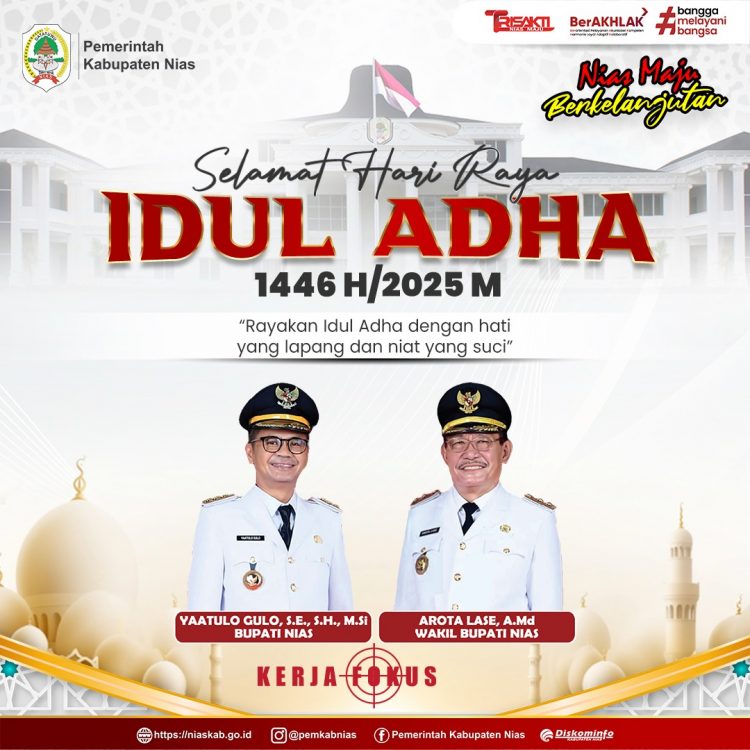 Pemerintah Kabupaten Nias Mengucapkan Selamat Hari Raya Idul Adha