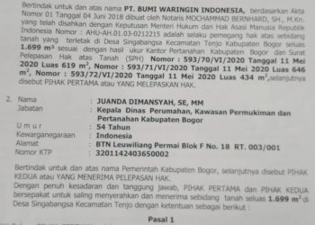 Alhamdulillah Terkuak Sudah Bahwa Warga Tenjo City Belum Memiliki TPU Resmi