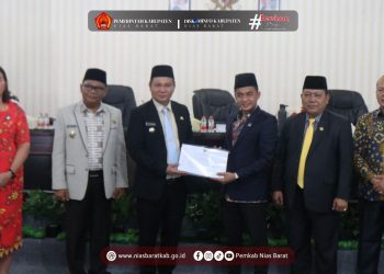Pemerintah Kabupaten Nias Barat Menyampaikan Nota Pengantar Pertanggungjawaban APBD TA 2024