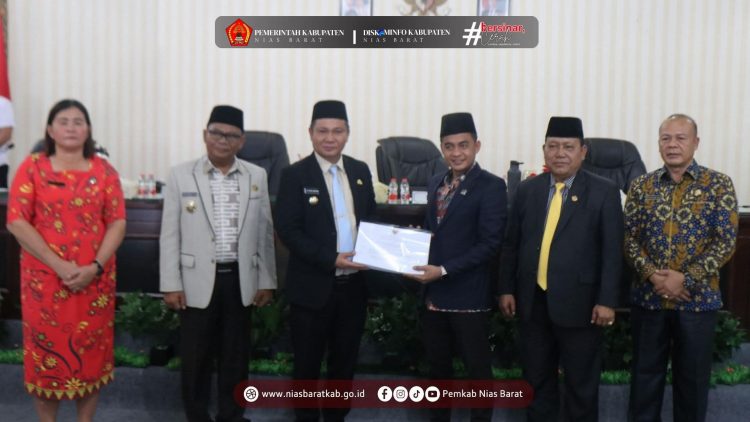 Pemerintah Kabupaten Nias Barat Menyampaikan Nota Pengantar Pertanggungjawaban APBD TA 2024