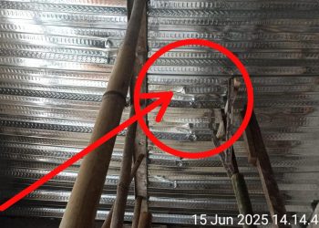 Baru Dibangun Sudah Ambles, Pembangunan RKB SDN Kelapa Dua IV Berpotensi Menelan Korban Jiwa