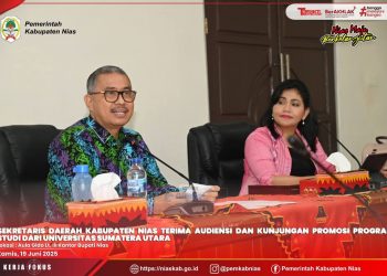 Sekda Nias Sambut Baik Audiensi Ketua Program Studi Magister Manajemen Properti dan Penilaian Sekolah Pascasarjana USU