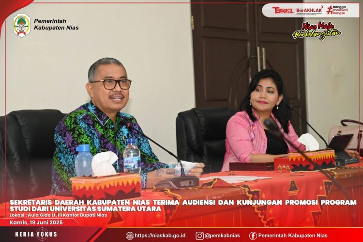 Sekda Nias Sambut Baik Audiensi Ketua Program Studi Magister Manajemen Properti dan Penilaian Sekolah Pascasarjana USU