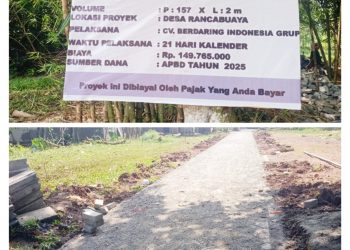 Proyek Paving Rancabuaya Senilai Rp 149 Juta Diduga Asal Jadi, Pengawasan Nol Besar!