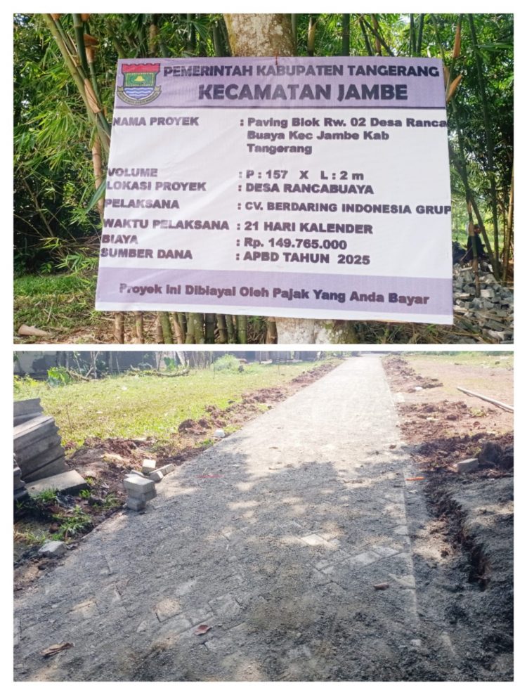 Proyek Paving Rancabuaya Senilai Rp 149 Juta Diduga Asal Jadi, Pengawasan Nol Besar!