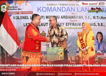 SEKRETARIS DAERAH KABUPATEN NIAS HADIRI PISAH SAMBUT DANLANAL NIAS