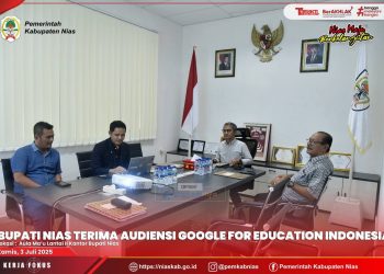 BUPATI NIAS SAMBUT BAIK AUDIENSI TIM GOOGLE FOR EDUCATION INDONESIA