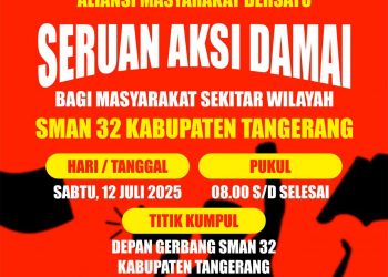 Adanya Dugaan Mal-administrasi SPMB, Aliansi Masyarakat Curug Akan Gelar Aksi Demo di SMAN 32 Kabupaten Tangerang