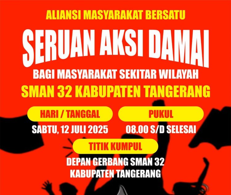 Adanya Dugaan Mal-administrasi SPMB, Aliansi Masyarakat Curug Akan Gelar Aksi Demo di SMAN 32 Kabupaten Tangerang