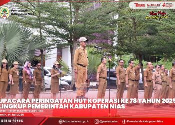 UPACARA PERINGATAN HARI KOPERASI KE-78 TAHUN 2025 DI LINGKUNGAN PEMKAB NIAS