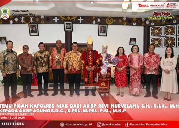FORKADA SE-KEPULAUAN NIAS GELAR ACARA TEMU PISAH KAPOLRES NIAS POLDA SUMUT