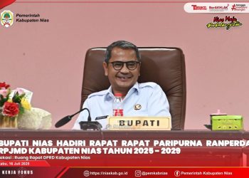 BUPATI NIAS SAMPAIKAN NOTA PENGANTAR RANCANGAN PERATURAN DAERAH TENTANG RPJMD DAERAH KABUPATEN NIAS TAHUN 2025-2029