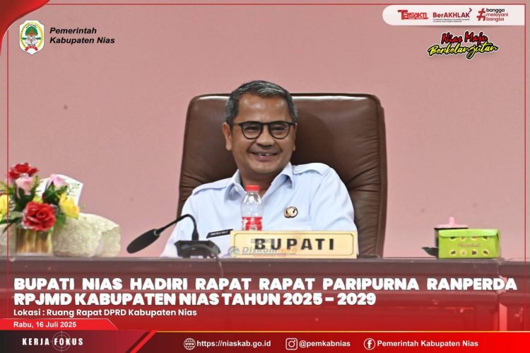 BUPATI NIAS SAMPAIKAN NOTA PENGANTAR RANCANGAN PERATURAN DAERAH TENTANG RPJMD DAERAH KABUPATEN NIAS TAHUN 2025-2029