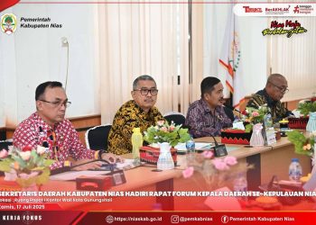 RAPAT KOORDINASI SEKRETARIS DAERAH KABUPATEN/KOTA SE-KEPULAUAN NIAS TAHUN 2025