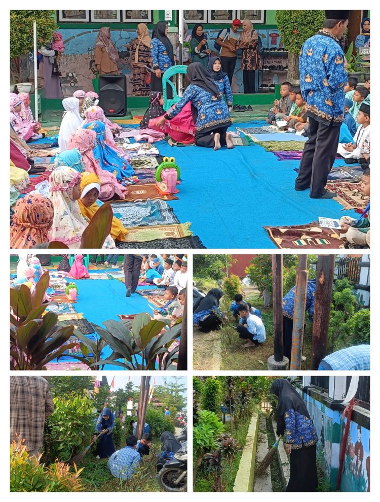 Program Bupati Ngosrek, SDN 2 Nagri Tengah Gelar Jumsih Tingkatkan Kebersihan Sekolah