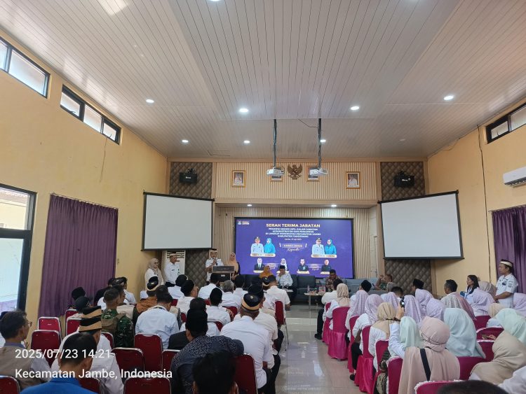 Sertijab Camat dan Pejabat Kecamatan Jambe, LSM dan Tokoh Masyarakat Beri Dukungan