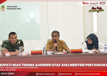 BUPATI NIAS SAMBUT BAIK AUDIENSI STAF AHLI MENTERI PERTANIAN RI