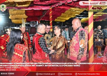 FORKADA SE-KEPULAUAN NIAS GELAR ACARA PISAH SAMBUT DANDIM 0213/NIAS