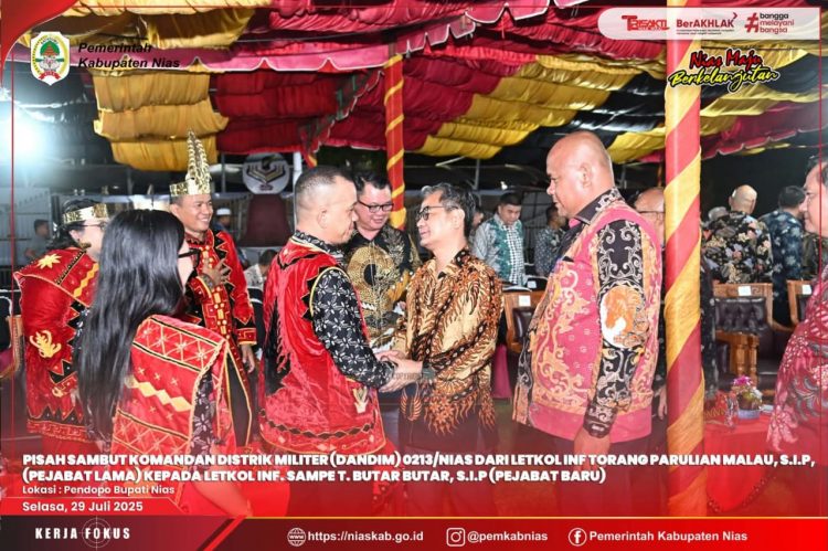 FORKADA SE-KEPULAUAN NIAS GELAR ACARA PISAH SAMBUT DANDIM 0213/NIAS