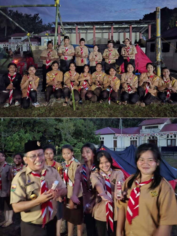 Pembukaan Perkemahan Pada HUT Pramuka Nasional Ke-64 di Kabupaten Nias