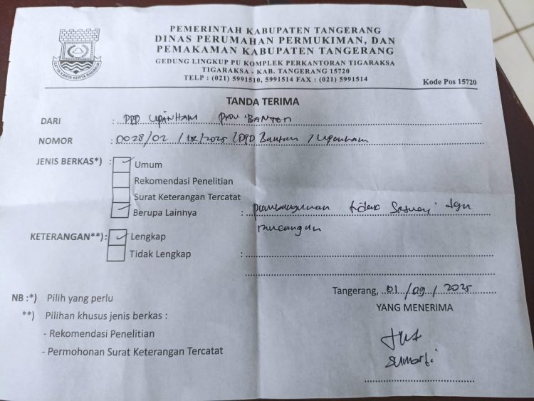 Resmi Layangkan Surat, LipanHam Mendesak Dinas Perkim Segera Gelar Ulang Proyek Hotmix yang Dikorupsi