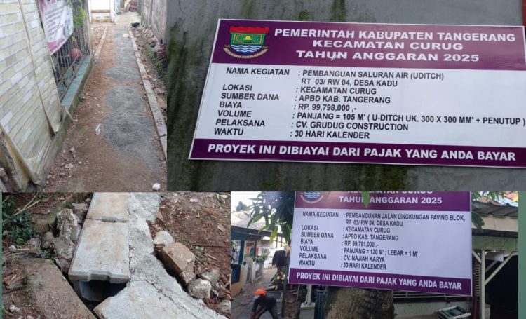 Proyek Paving Blok & U-Ditch Diduga Dikorupsi, LipanHam : Kami Minta Camat Curug Segera Evaluasi Pekerjaan