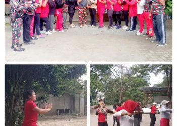 Laskar Merah Putih Marcab Kabupaten Tangerang Gelar Senam Sehat Bersama di Balaraja