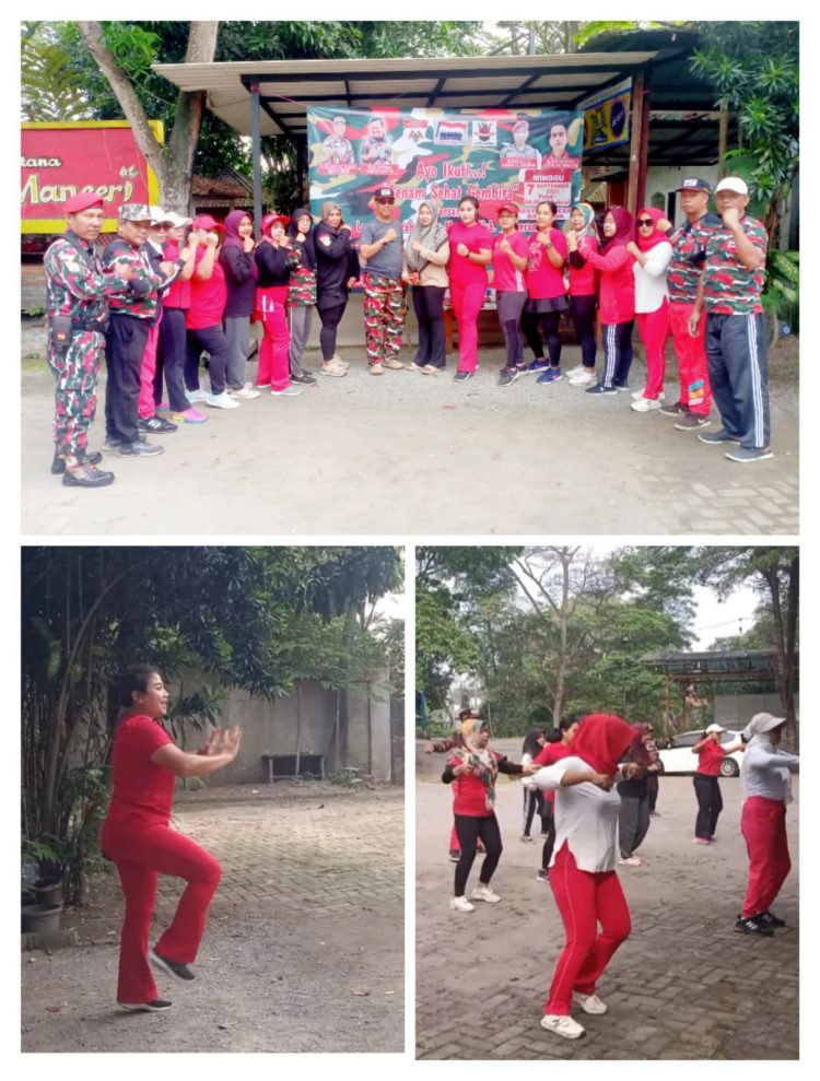 Laskar Merah Putih Marcab Kabupaten Tangerang Gelar Senam Sehat Bersama di Balaraja