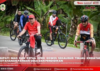 BUPATI DAN KETUA DPRD GOWES SEKALIGUS TINJAU PROGRAM KETAHANAN PANGAN DESA DAN PENDIDIKAN
