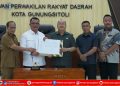 Wali Kota dan Wakil Wali Kota Gunungsitoli Hadiri Rapat Paripurna Penandatanganan Nota Kesepakatan Perubahan APBD 2025