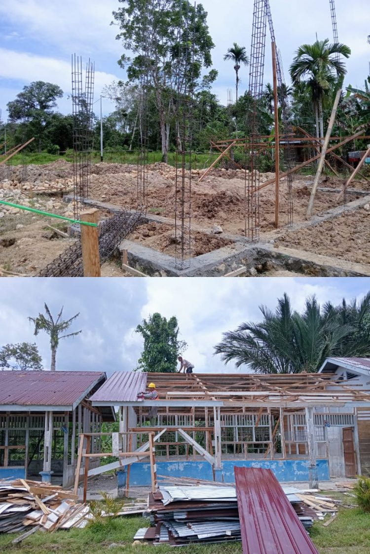 Pembangunan Revitalisasi SMPN 2 Gido Berjalan dengan Baik