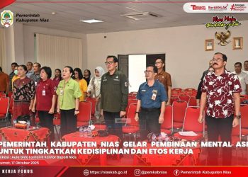 PEMKAB NIAS GELAR PEMBINAAN MENTAL ASN UNTUK TINGKATKAN KEDISIPLINAN DAN ETOS KERJA