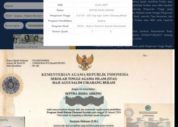 TUDINGAN IJAZAH PALSU ” SEPTRA RISDA ARKING ” DI DUGA KUAT BERIMBAS PADA SELEKSI CALON KUAT DIRUT PD PASAR KOTA TANGERANG