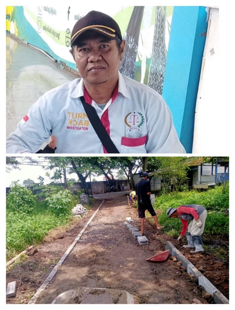 Proyek Paving Blok di Desa Tapos Diduga Tanpa Pengawasan — Sekdes Menghindar Saat Dikonfirmasi Tim LSM dan Media