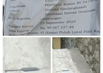 Proyek Optimalisasi Sistem Drainase Lingkungan di Sindangkasih Dimulai, Warga Dudi Terima kasih banyak Kita Tidak Di bayang- Bayangi Banjir