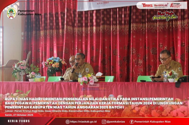 Pemkab Nias Gelar Orientasi Pengenalan Nilai dan Etika bagi PPPK Formasi Tahun 2024