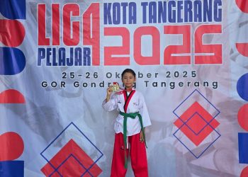 Raih Prestasi Kembali, Zaskia Bawa Mendali Emas Liga Pelajar Kota Tangerang