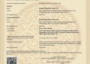 TERDAFTAR DI HKI KEMENKUMHAM RI INOVASI BANUADA RESMI DIAKUI