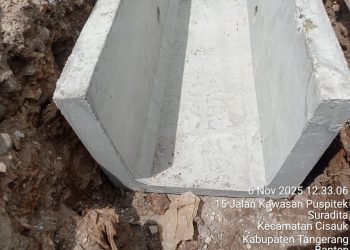 Proyek U-Ditch di Anamui Suradita Diduga Tak Menggunakan Mortar, PPTK Diharapkan Dapat Mengevaluasi