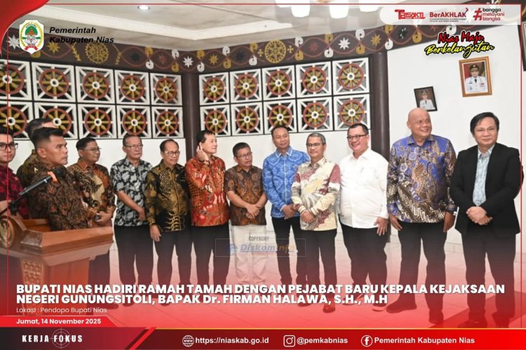 BUPATI NIAS DAN KETUA DPRD HADIRI ACARA RAMAH-TAMAH DENGAN PEJABAT BARU KEJARI GUNUNGSITOLI
