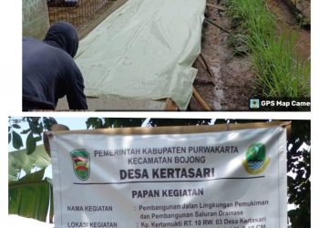 Peningkatan Infrastruktur Desa Kertasari Tahun Anggaran 2005 Rampung Dilaksanakan