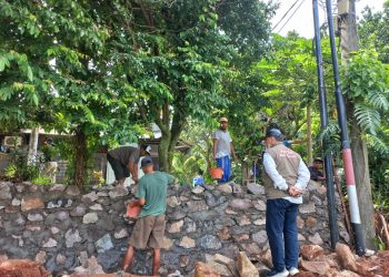 Proyek Turap di Suradita Diduga Gunakan Batu Material Bekas, LipanHam : PPTK Kecamatan Cisauk Memang Agak Lain