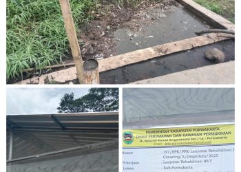 Anggaran Fantastis Rp197 Juta, Proyek Rehabilitasi IPLT di Purwakarta Disorot. Diduga Tak Sebanding dengan Fisik Pekerjaan