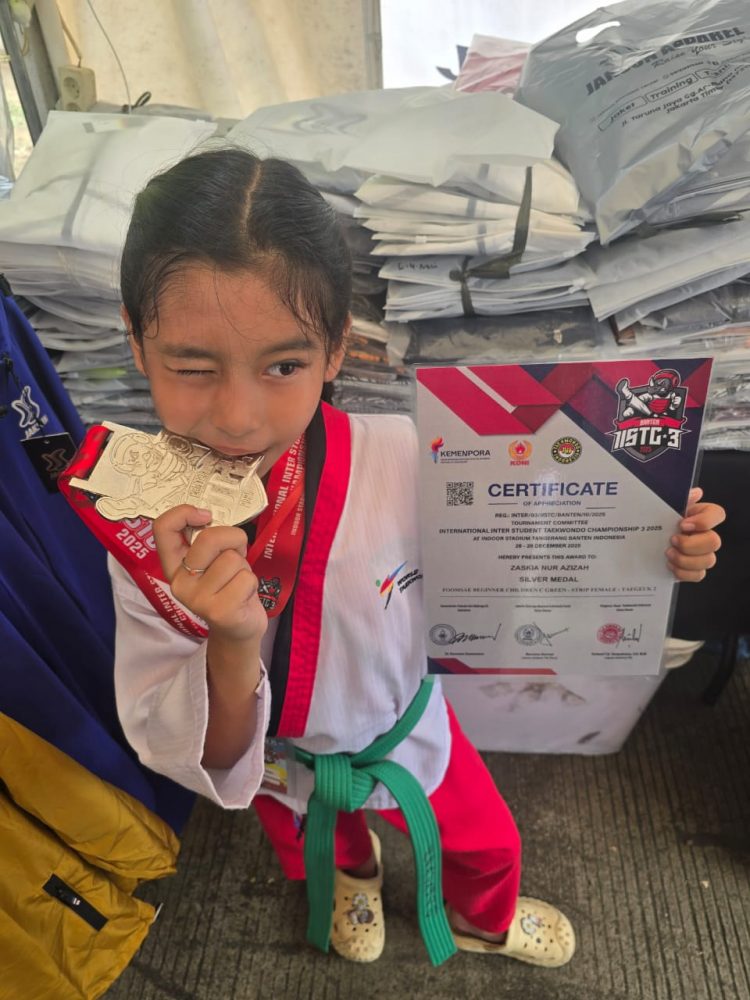 Ikuti IISTC 3 2025, Zaskia Alias Kia Calon Atlet Taekwondo Asal Tangerang Berhasil Raih Juara 2