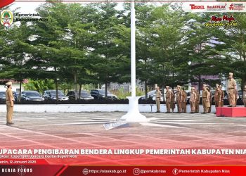 UPACARA PENGIBARAN BENDERA LINGKUP PEMERINTAH KABUPATEN NIAS
