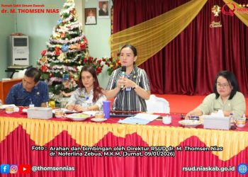 Rapat Evaluasi Kinerja Pelayanan Triwulan IV Tahun 2025 RSUD dr. M. Thomsen Nias